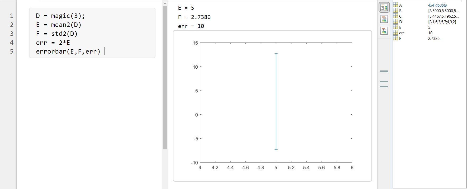 How to find standard deviation in Matlab?