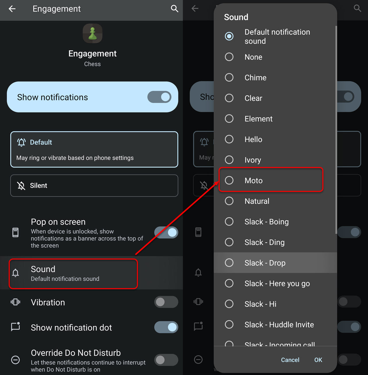 How to change the notification sound on Android?