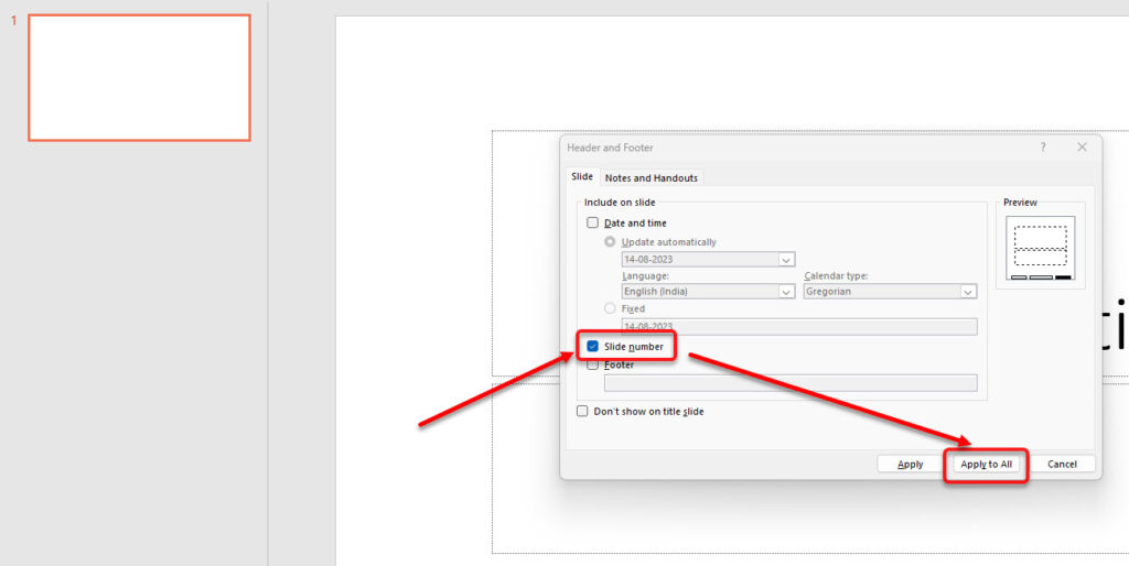 How to add page numbers to PowerPoint?