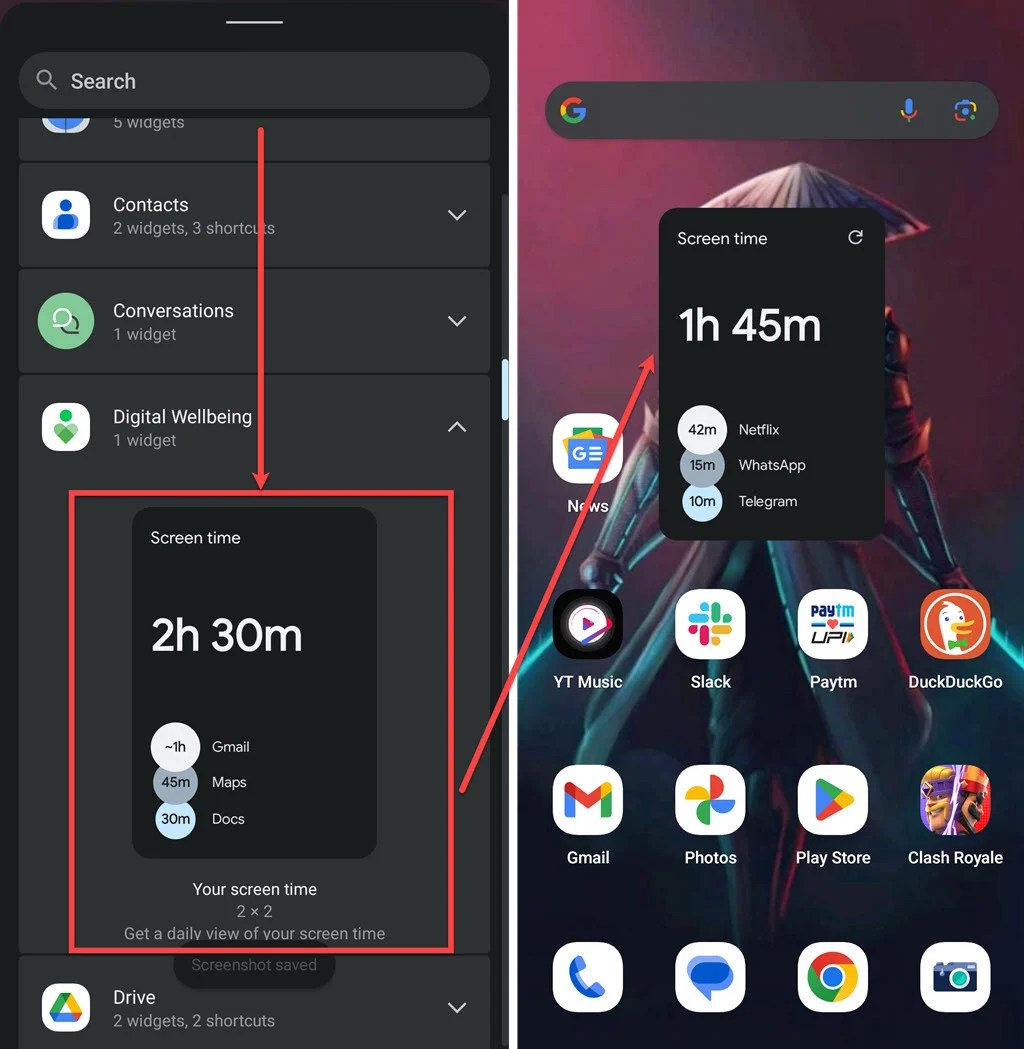 How to find screen time on Android?
