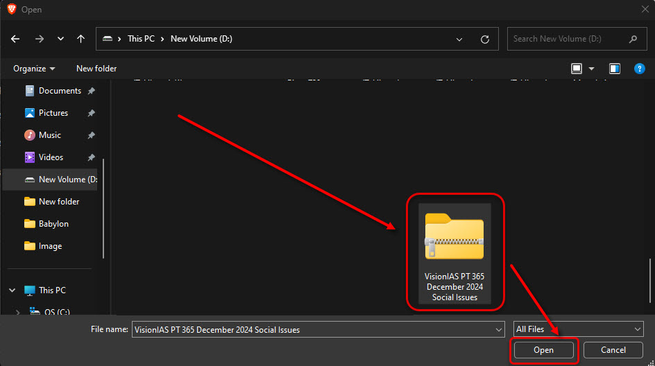 How to upload a ZIP file in Google Drive?