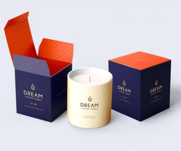 Custom Cardboard Candle Boxes SBS Cardboard Candle Boxes