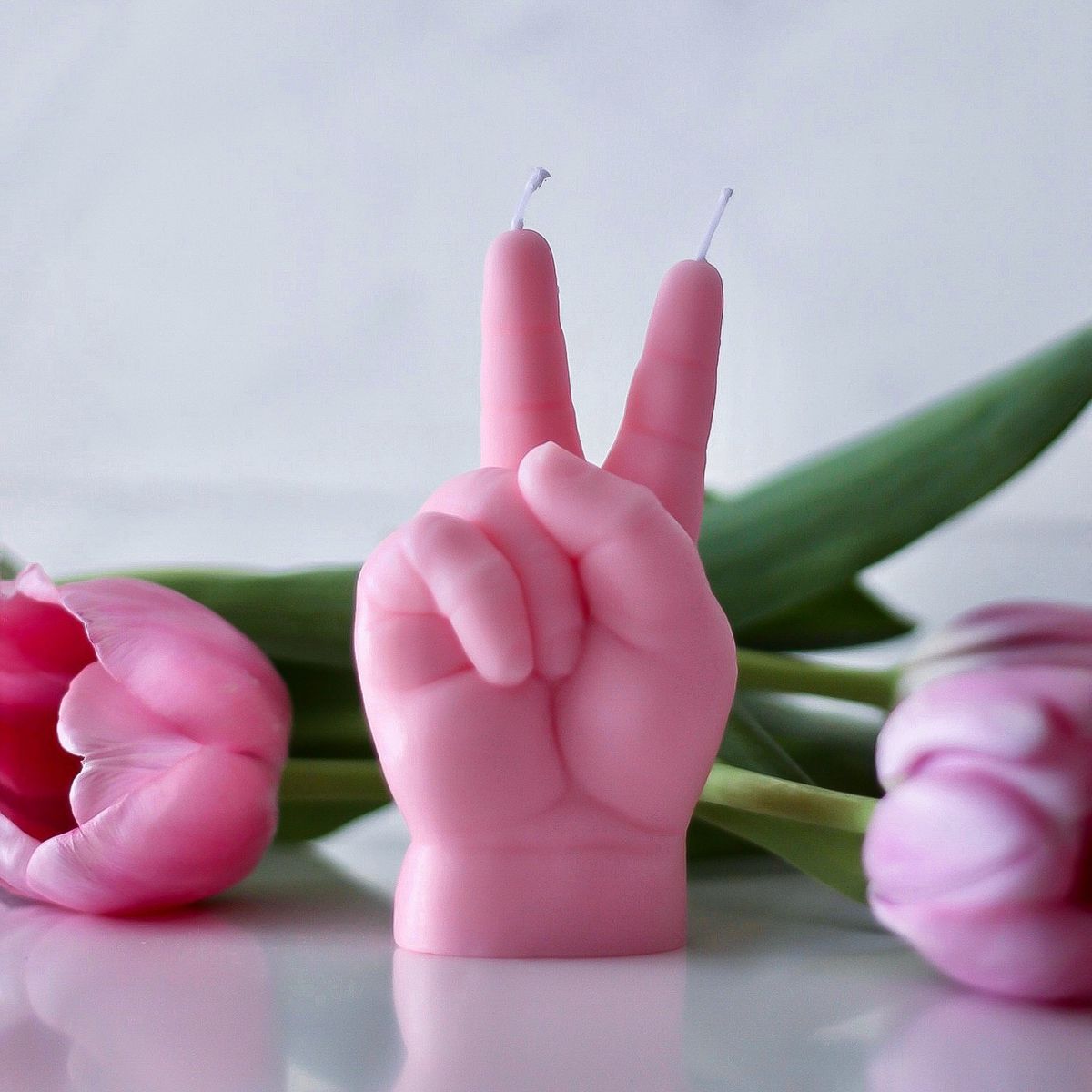 Baby Hand Gesture Candle "Peace" CandleHand