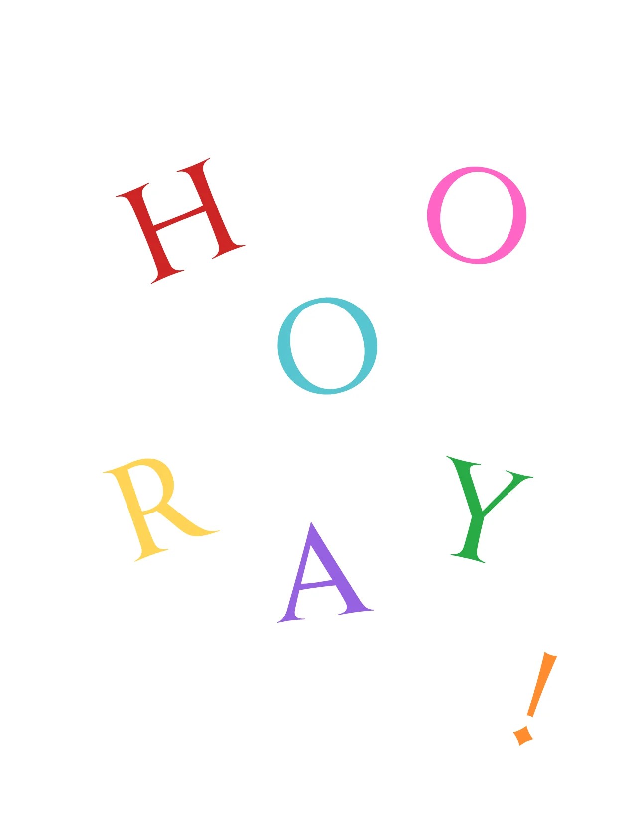 Hooray! Greeting Card Candle House Ceylon