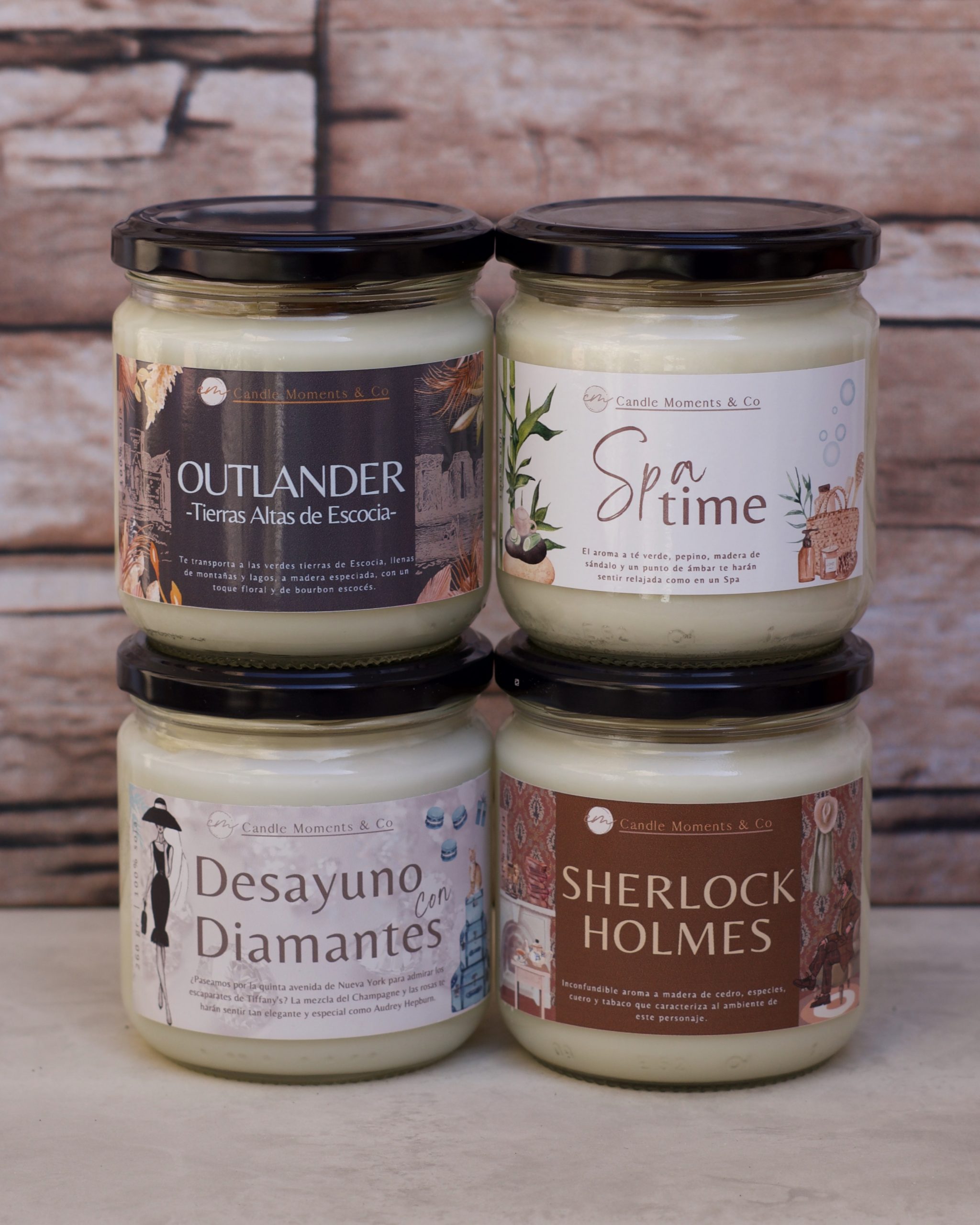 Pack 4 velas Candle Moments Co