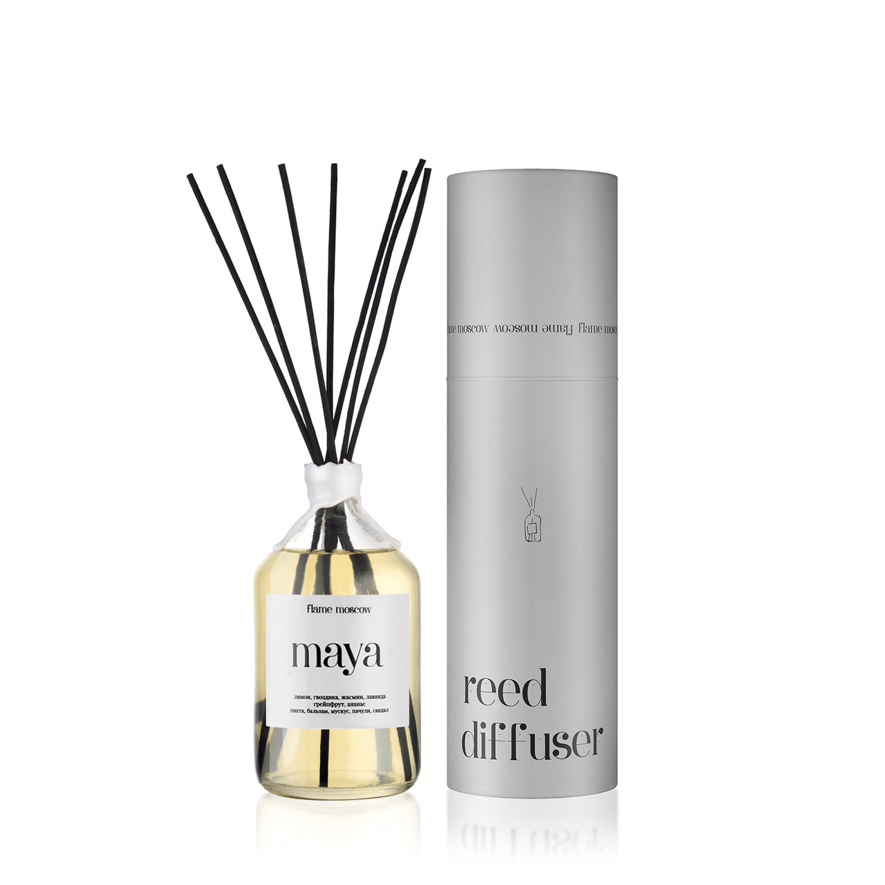 MAYA Ароматический диффузор 220 мл, Flame Moscow Candlesbox