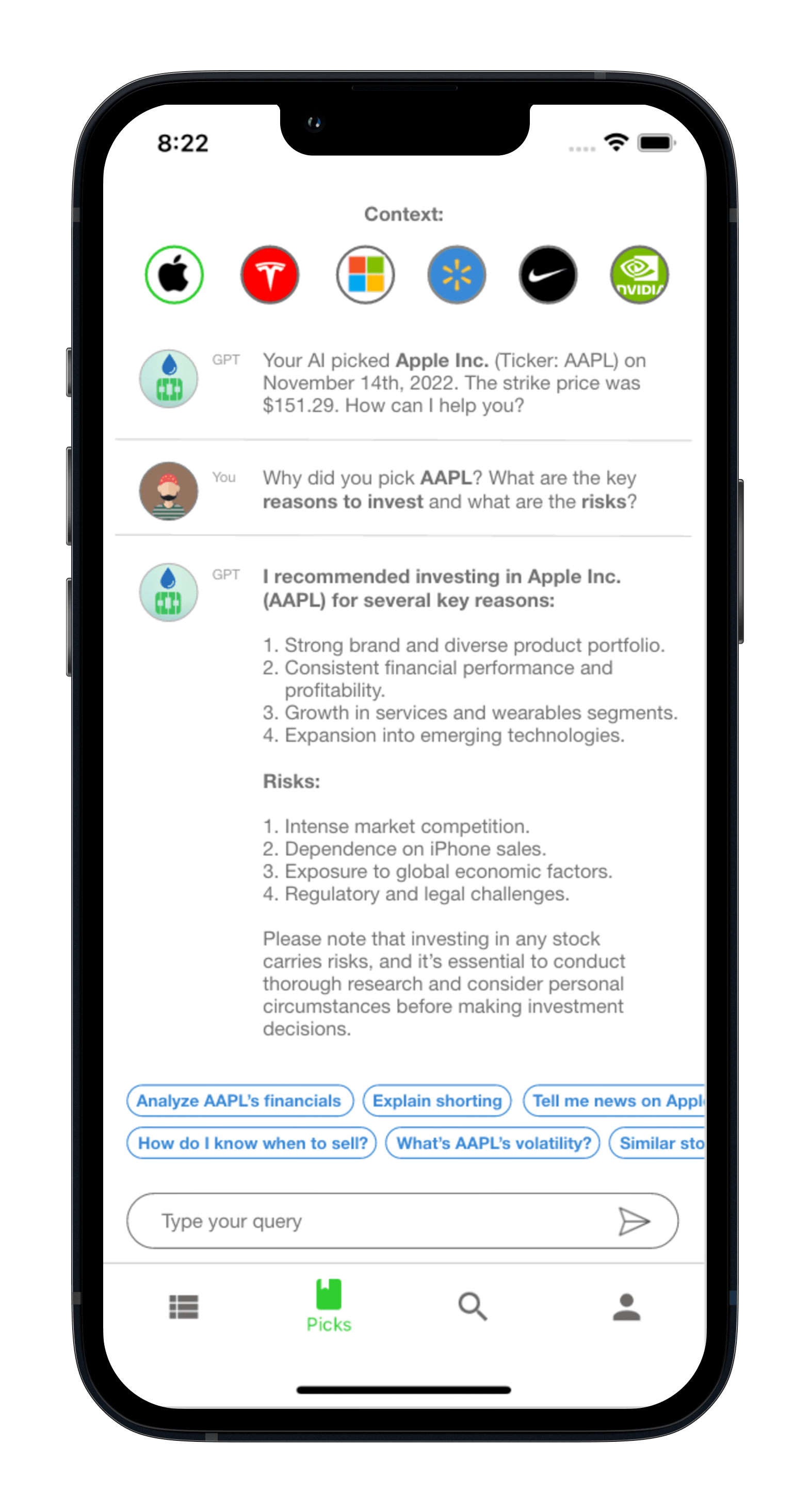 Candlestick AI Powered Stock Picks