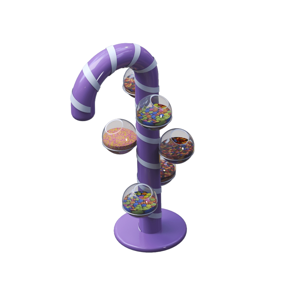 Giant Candy Cane Decorative Candy Bowl Display Stand Candy Store