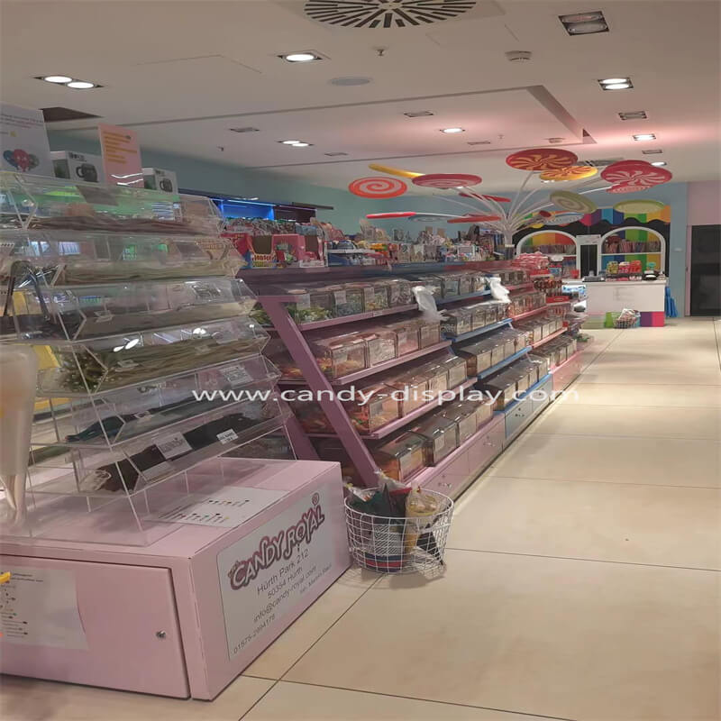 Backtoback candy display racks are used in retail stores & malls for sale Candy Display