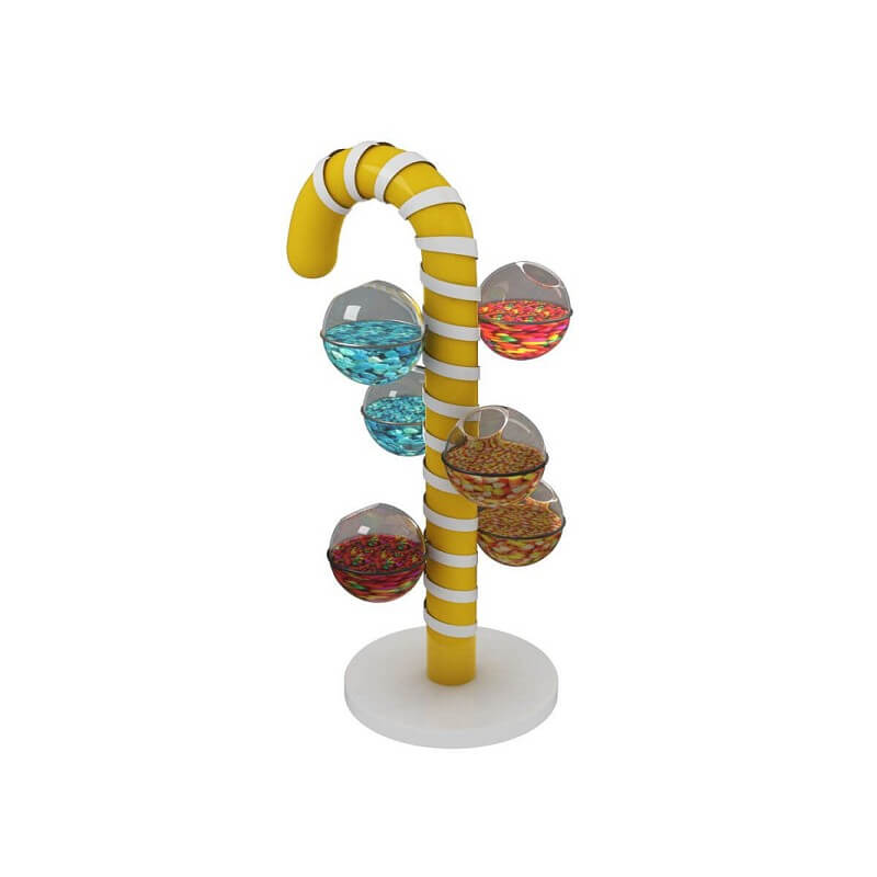 Creative Candy Cane Display Custom Candy Box display decorations for sale Candy Display