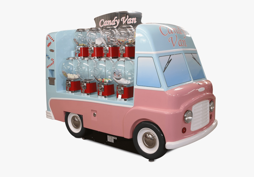Fiberglass Candy Van Candy Van Display Design For Mall Vending Candy