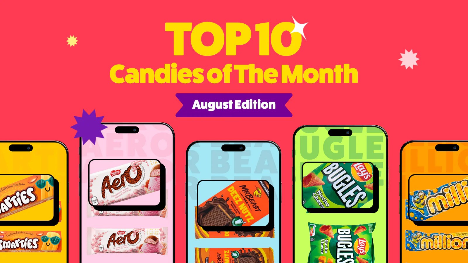 Top 10 Candies of the Month August Candy Funhouse Candy Funhouse CA
