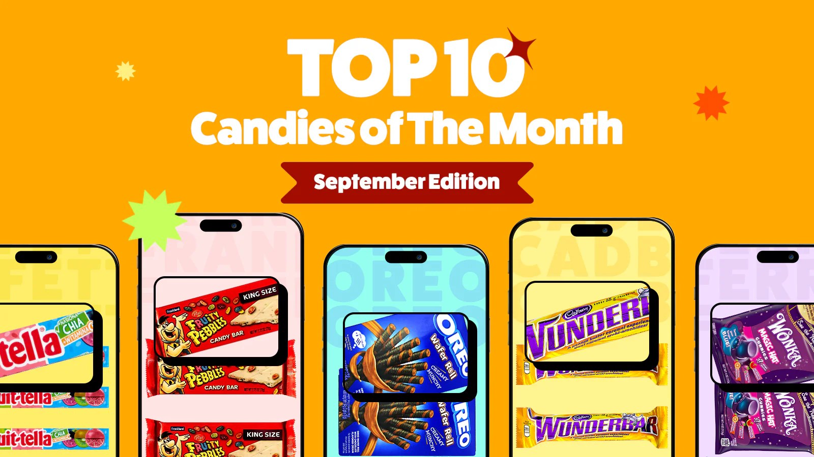 Top 10 Candies of the Month September Candy Funhouse Candy Funhouse CA
