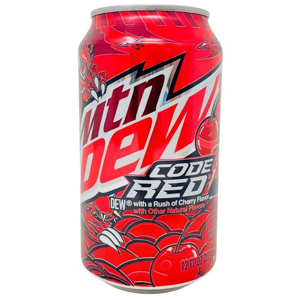 Mountain Dew Code Red 355mL Candy Funhouse US