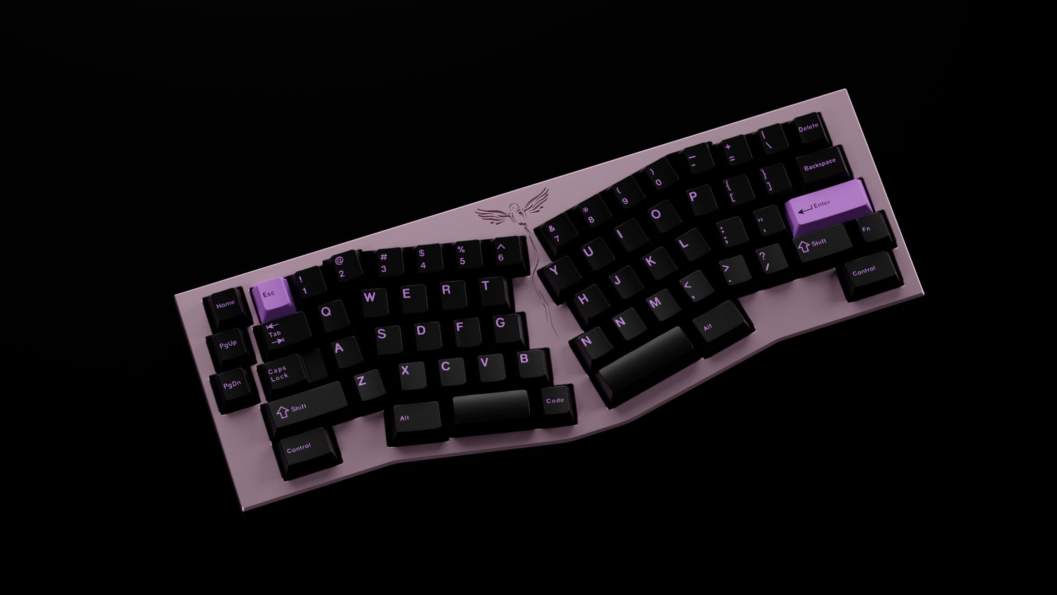 GMK Lilac on Black | CandyKeys
