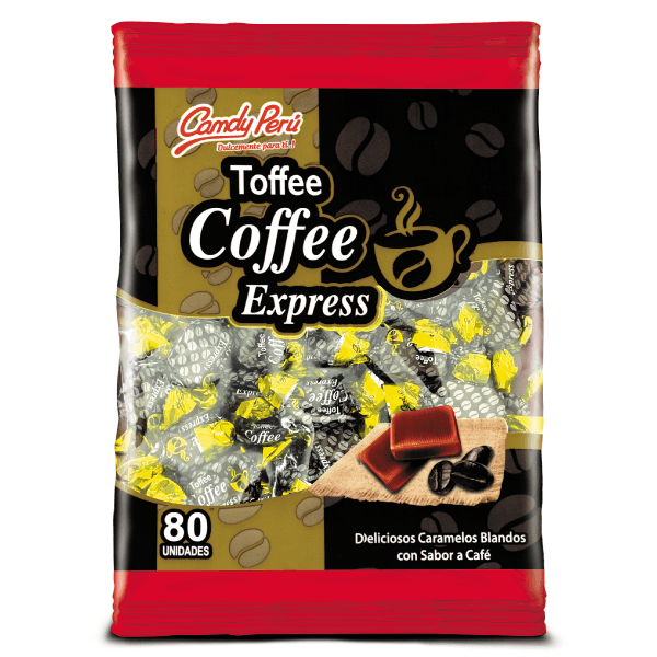 TOFFEES CAFÉ EXPRESS x 80 uni Candy Perú Fabrica de Golosinas