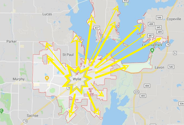 Dallas County City Limits Map