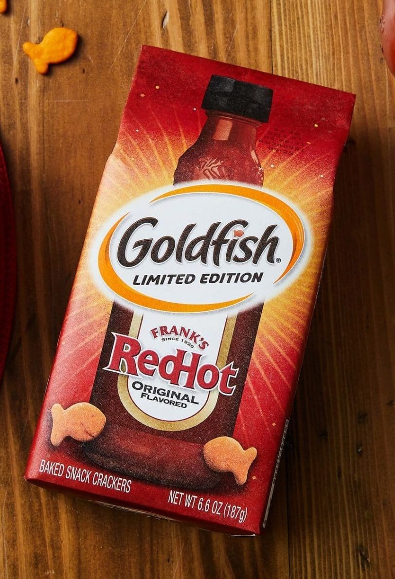 Goldfish, Frank's RedHot Partner For LimitedEdition HotSauce Flavored