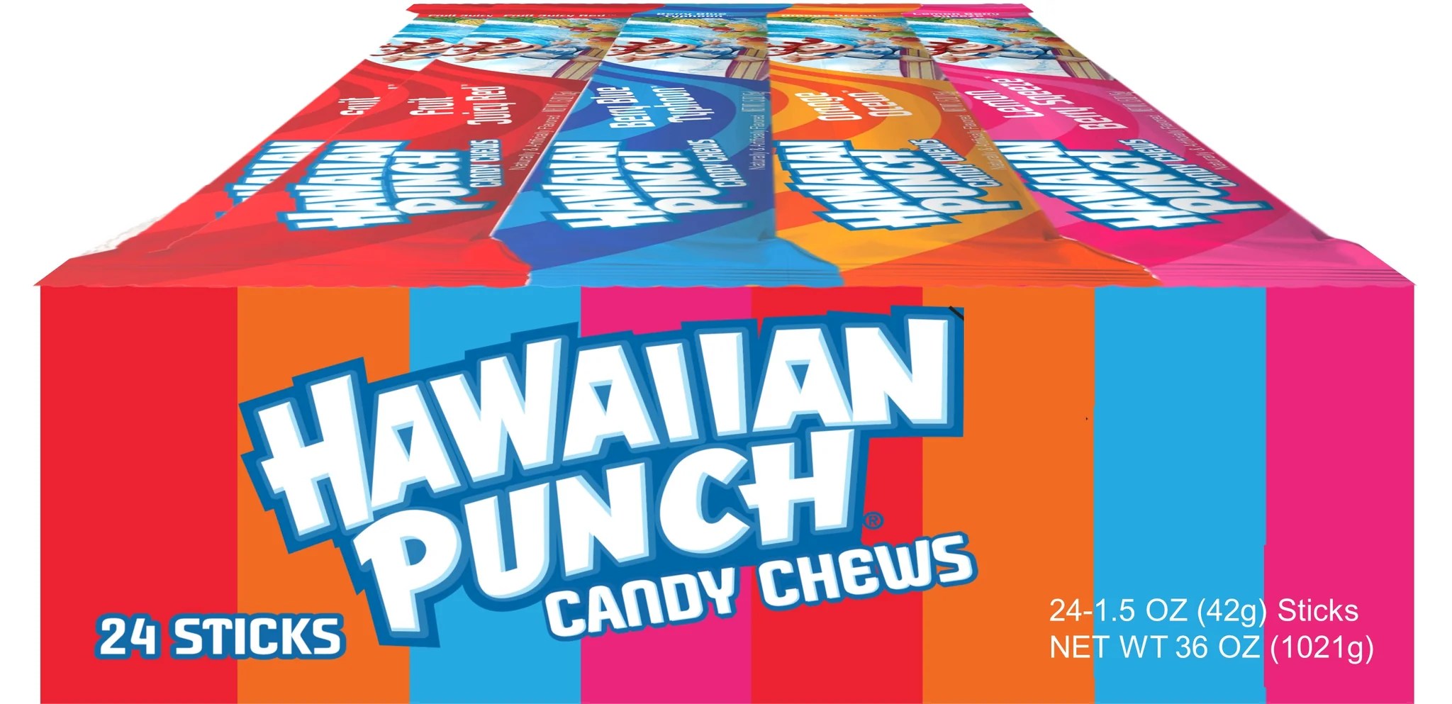 Hawaiian Punch Chews 1.5oz X 24 Units candyville.ca