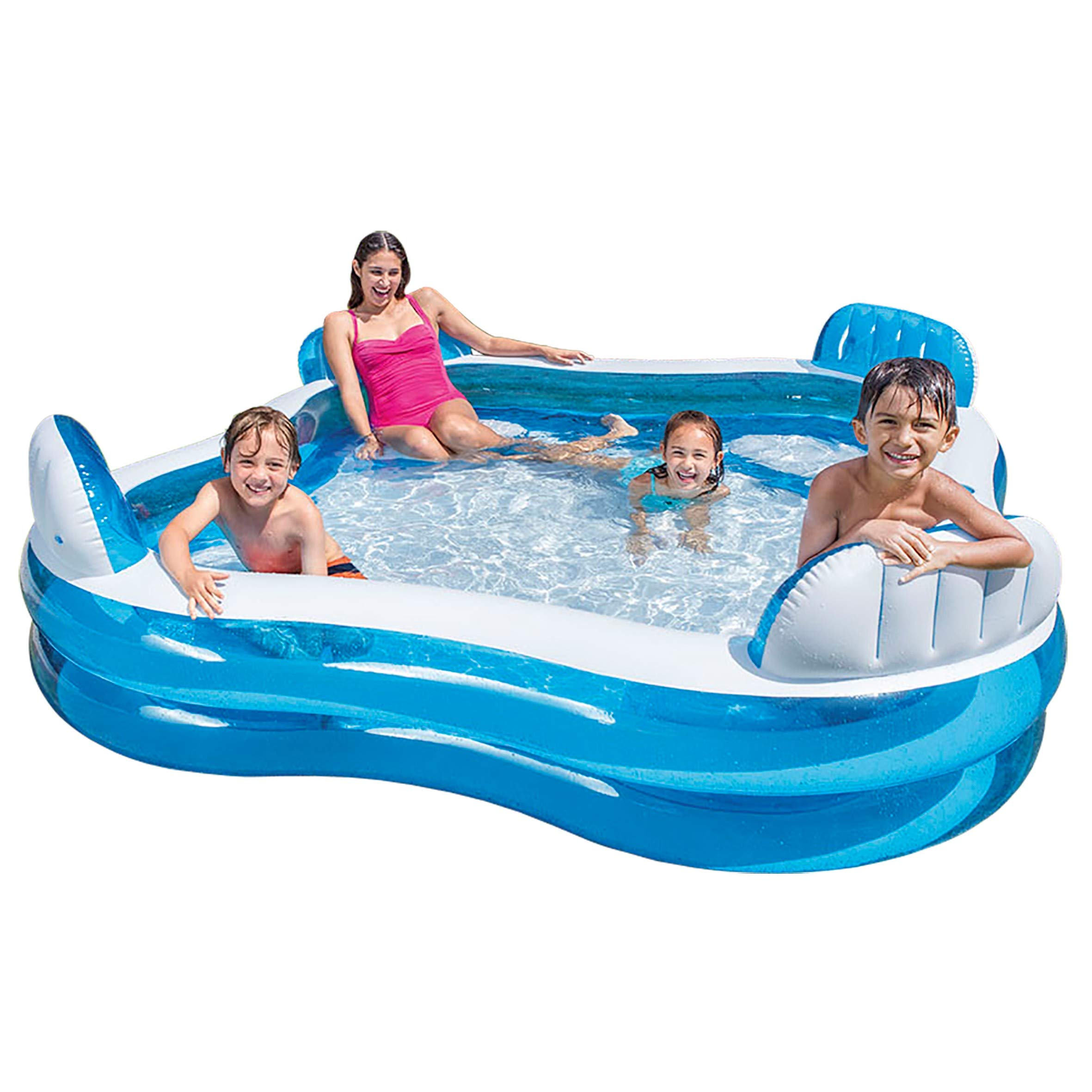 Piscina Jacuzzi Inflable Intex 229 Cm 4 Sillas Esquineras Canela Hogar