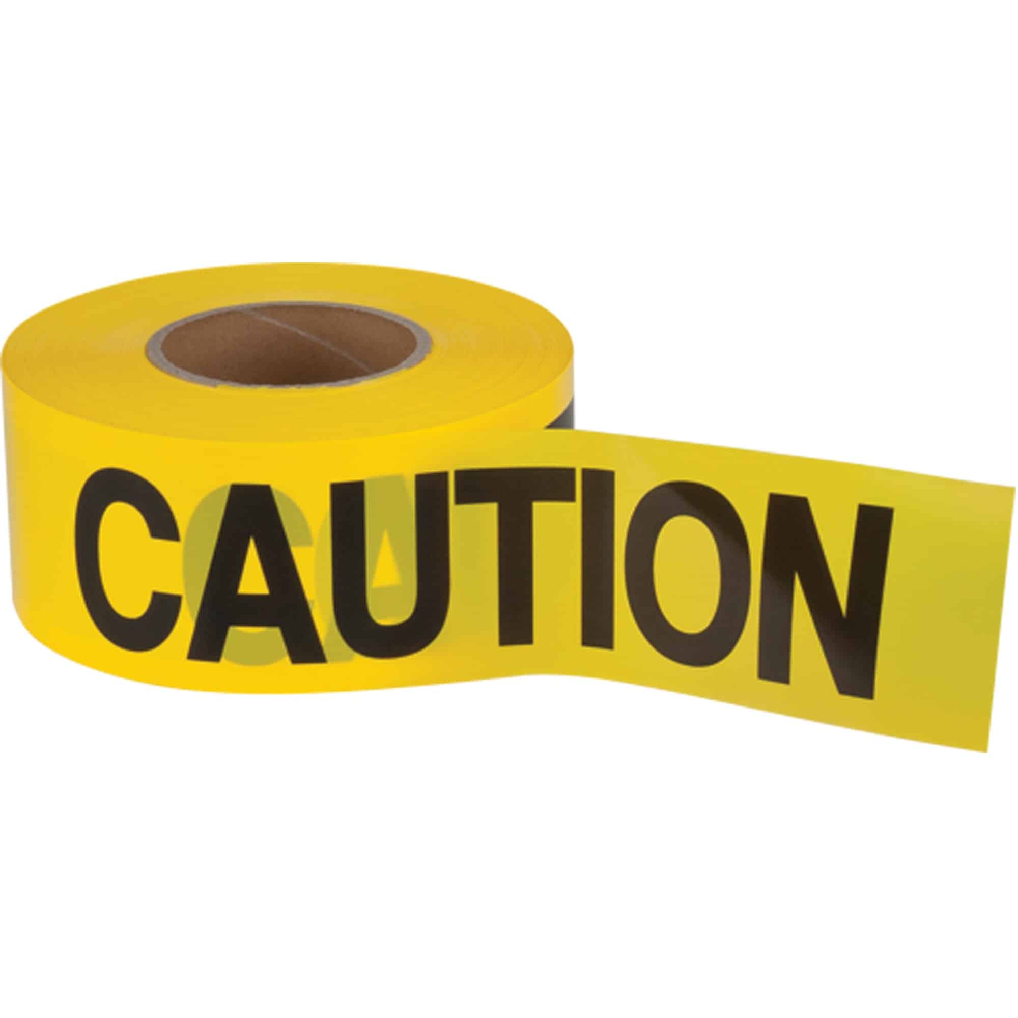 "CAUTION" BARRICADE TAPE (2 Rolls) Personal Protective Equipment
