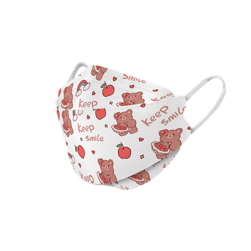 CLF017 Kids KN95 Mask For Age 616 Smiley Bear (10pcs Individually Packed) Personal