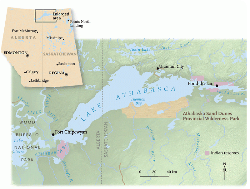 Map Of Canada Lake Athabasca Maps of the World