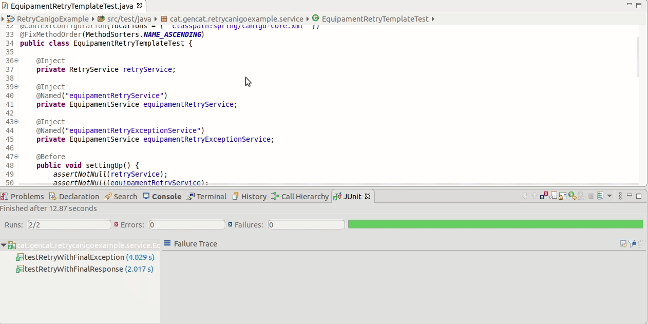 Canigó. Com utilitzar Spring Retry per a realitzar reintents d'accions