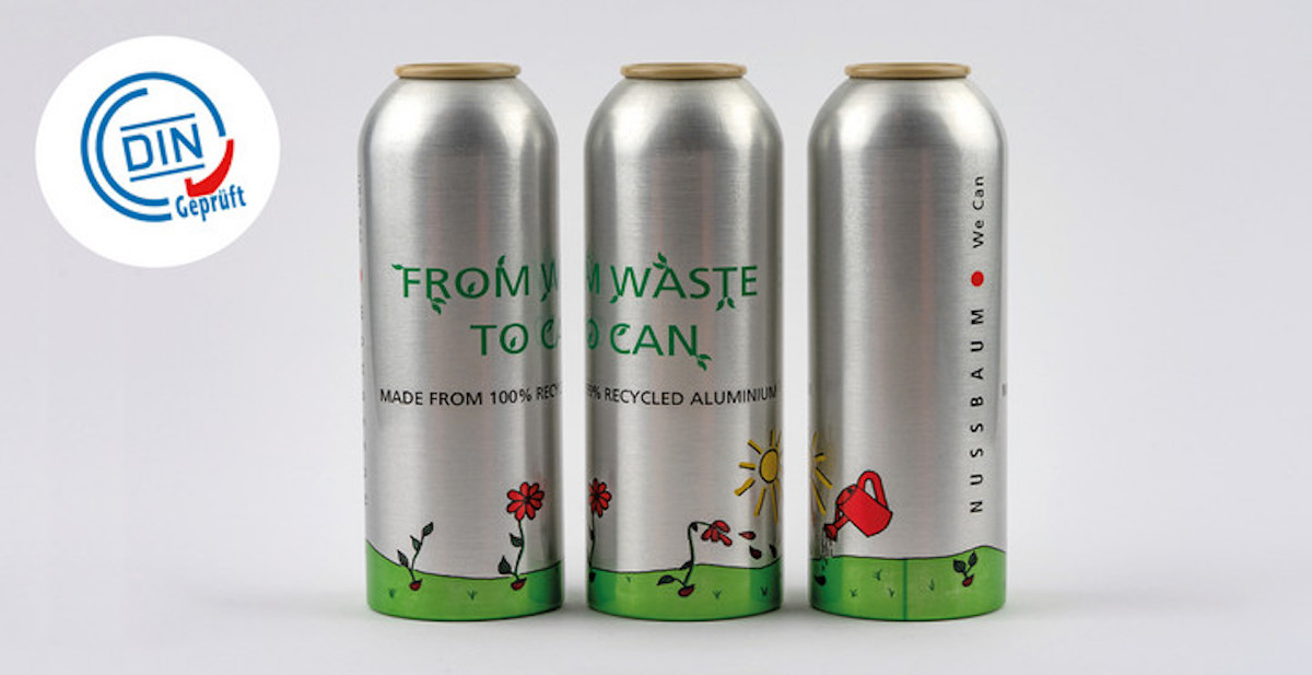 Certification for Nussbaum’s recycled aerosol cans The Canmaker