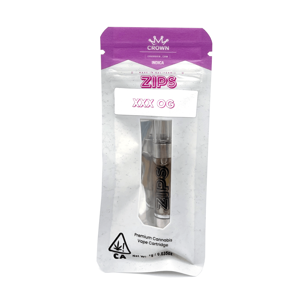 Zips 1g XXX OG Vape Cartridge Foreign