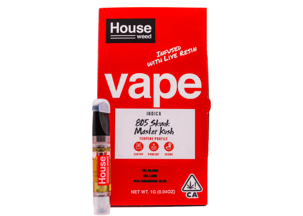 House Weed 805 Skunk Master Vape 1g Sky Club LA