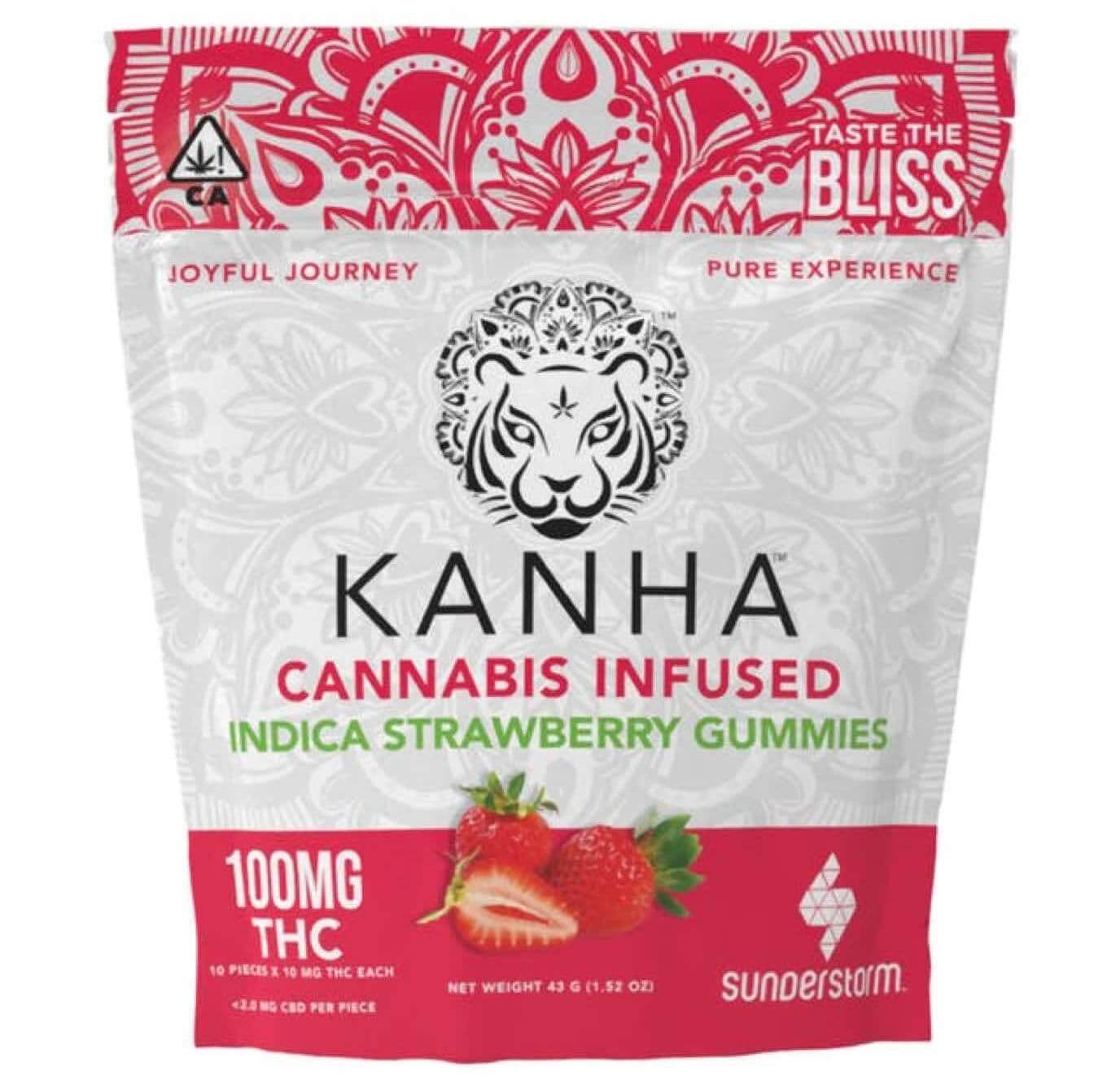 Kanha Cannabis Strawberry Gummies UK CANNABIS PHARM UK