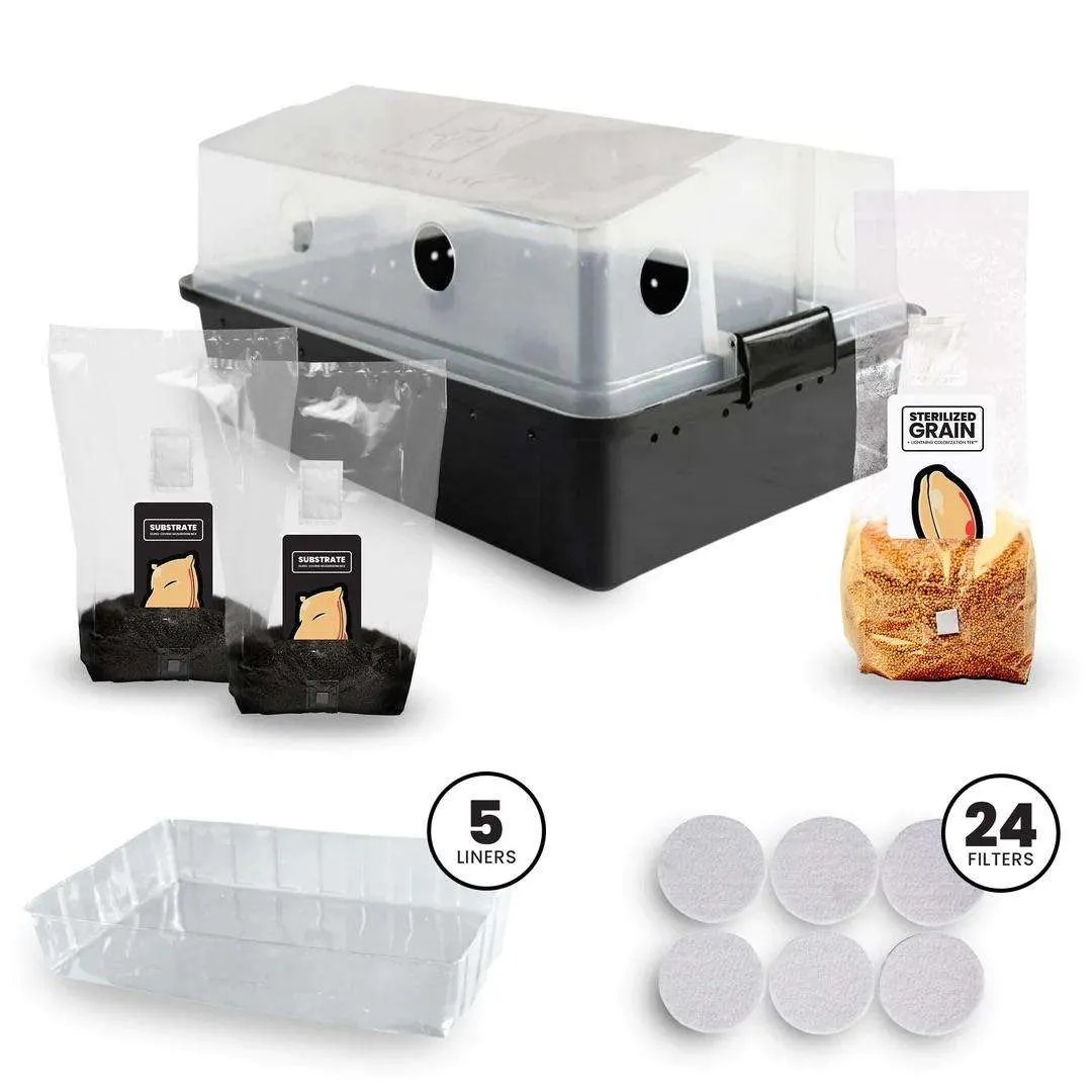 MAX YIELD BINS™ MONOTUB MUSHROOM GROW KIT BUNDLE Cannabis Tech