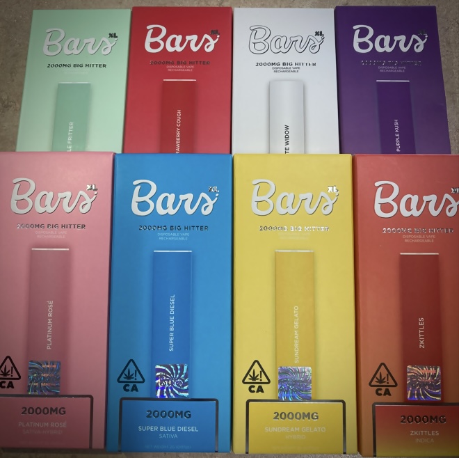 Sauce Bars XL 2 Gram Disposable Vape Assorted Flavors Cannabliss