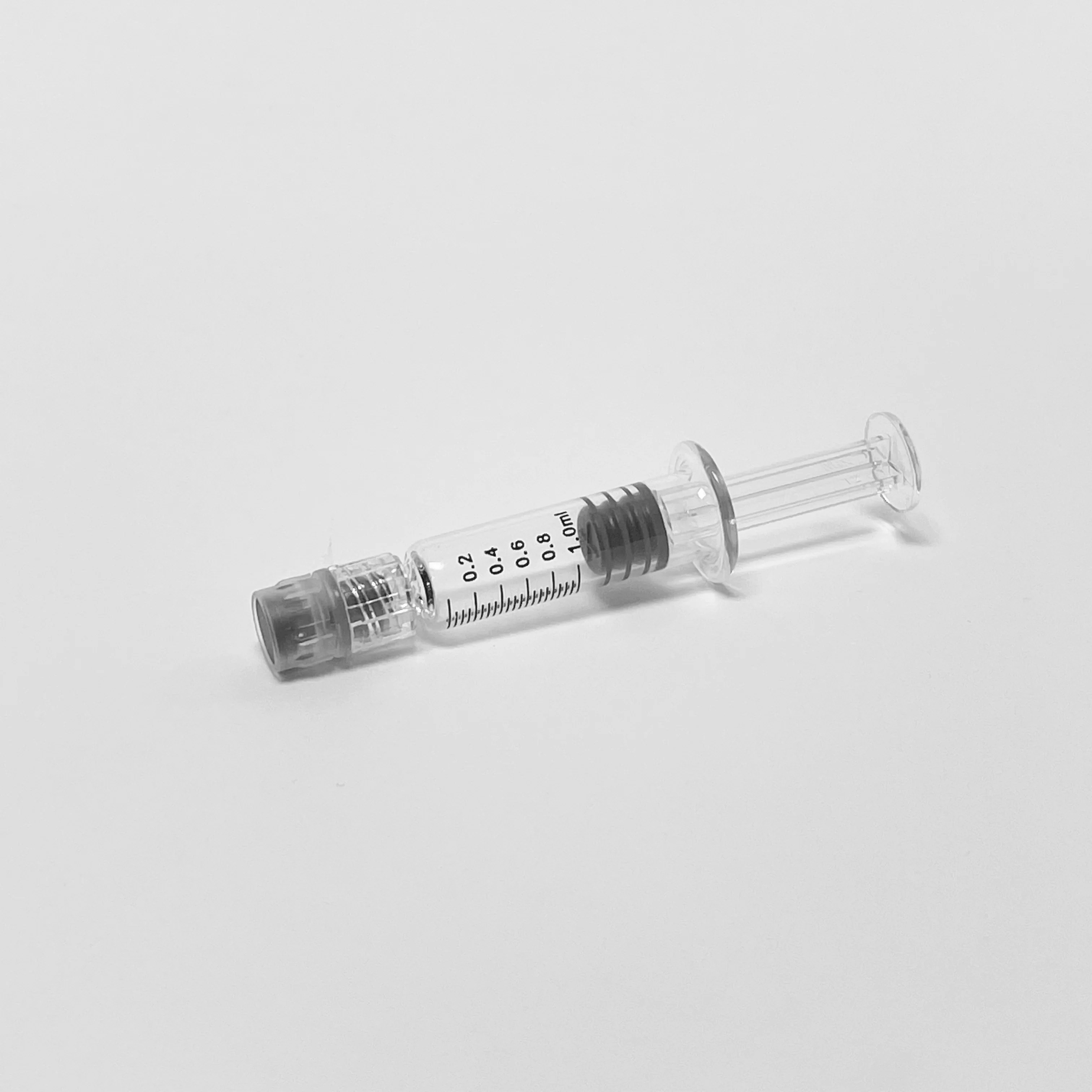 1ML Glass Concentrate Oil Syringe Lubricated Black Markings Cannaline