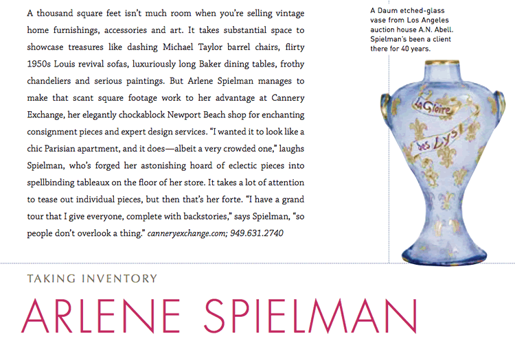 Arlene & Cannery Exchange Featured In Luxe Interiors + Design Magazine