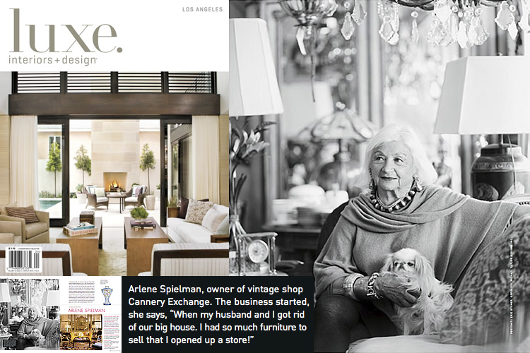 Arlene & Cannery Exchange Featured In Luxe Interiors + Design Magazine