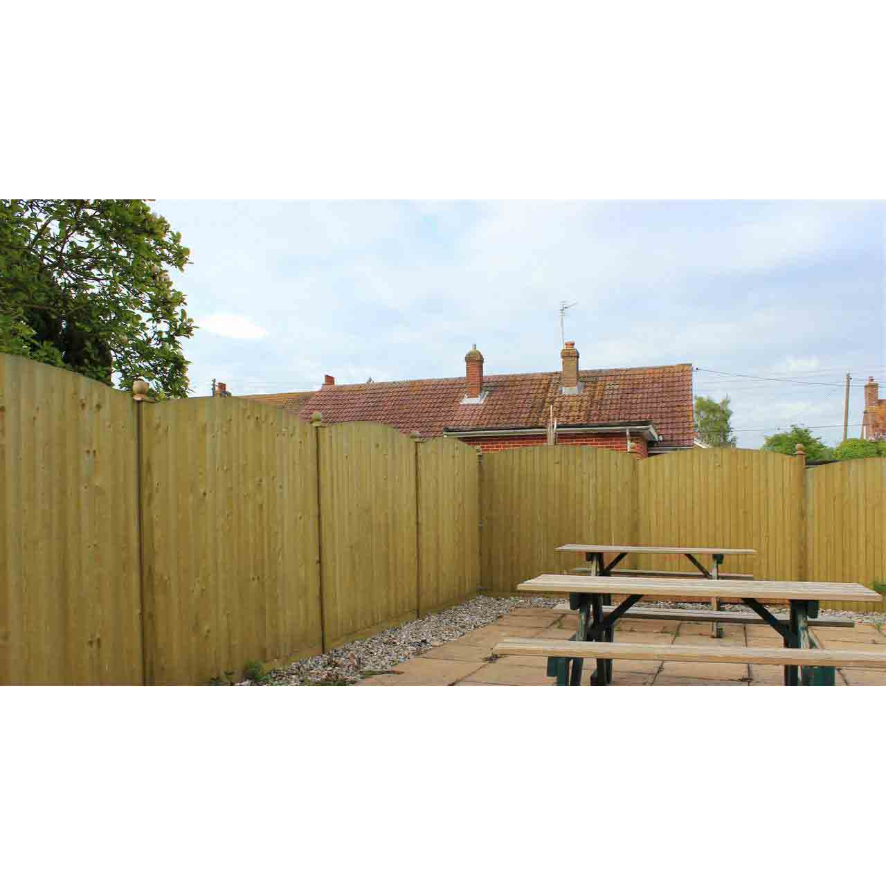 Featherboard Convex Fence Panels Cannock Gates