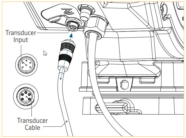 Connecting the Cannon Transducer to Optimum, Optimum TS Downriggers