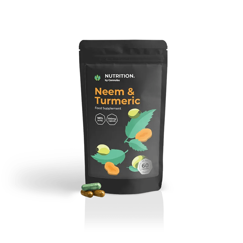 Neem and Turmeric Capsules Cannubu Botanicals