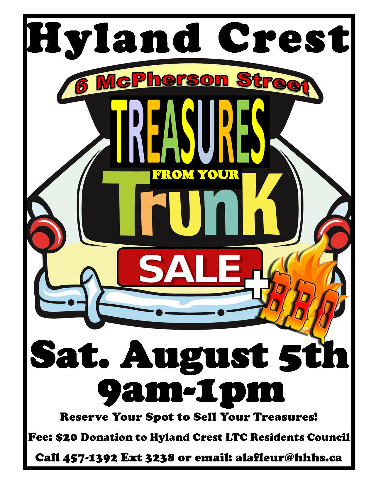 Trunk Sale Poster 2017 Canoe FM