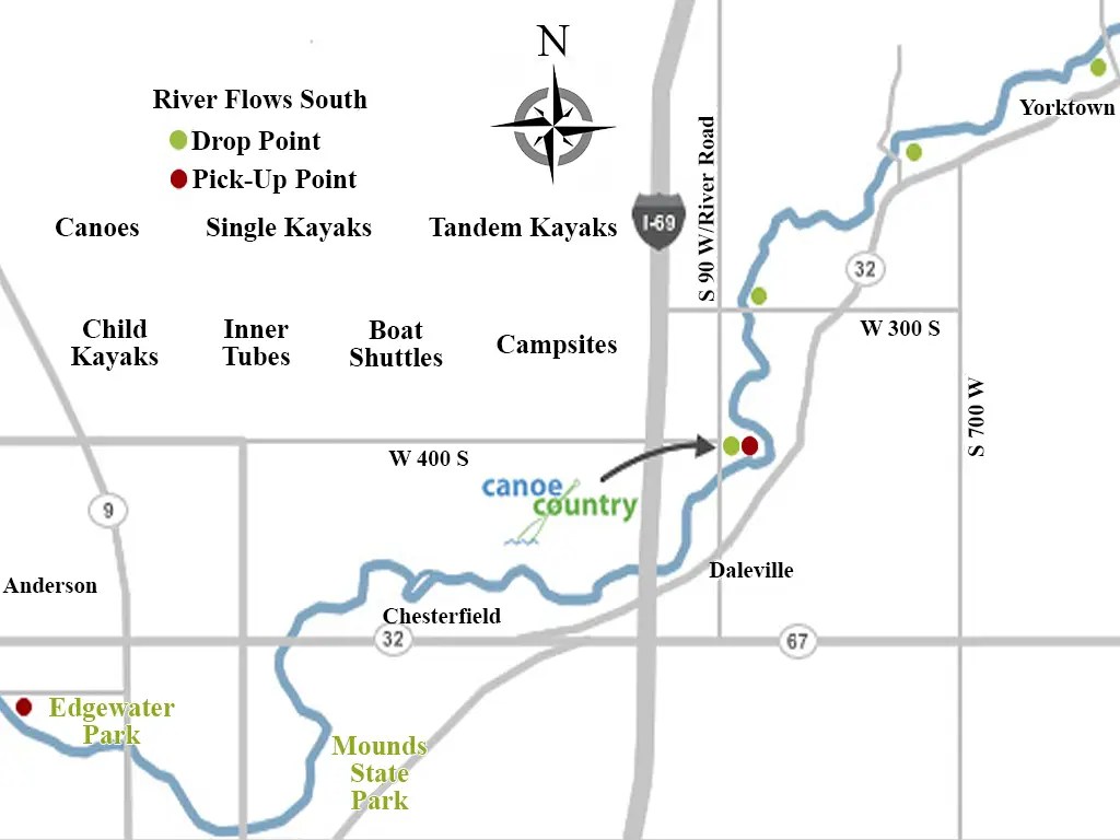 River Map Canoe Country