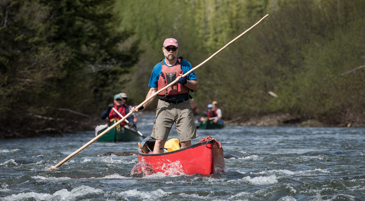 Canoe and Pole Bonaventure River Canoe the Wild