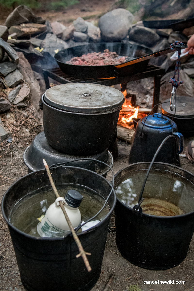 Maine canoe camping cookware Canoe the Wild