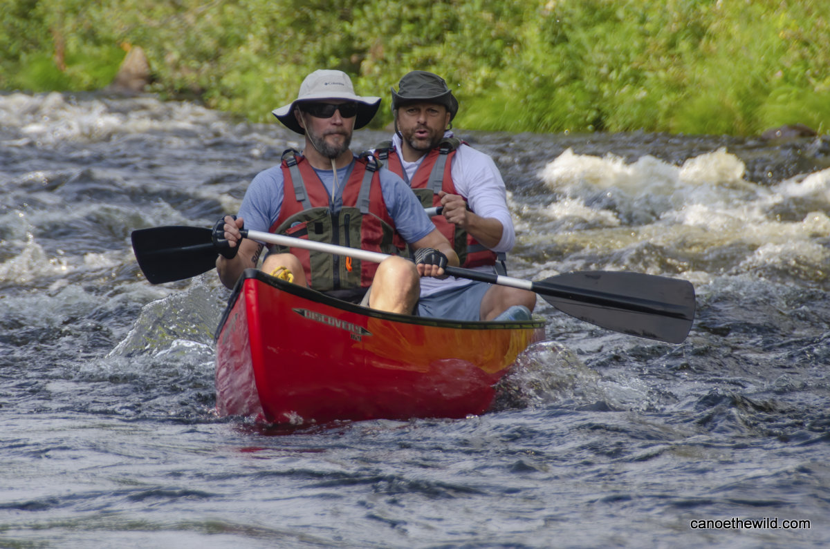 Canoeing Chase Stream Rapids Canoe the Wild