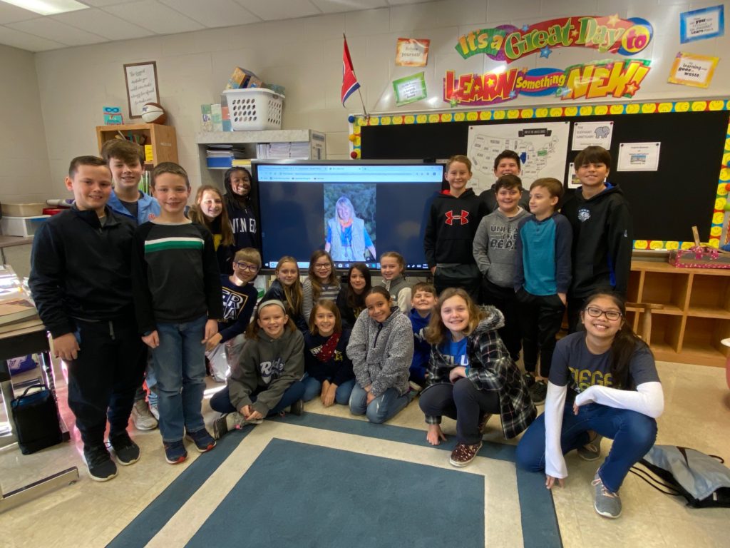 Ms. Pope’s class learns about rain forest science with CanopyMeg