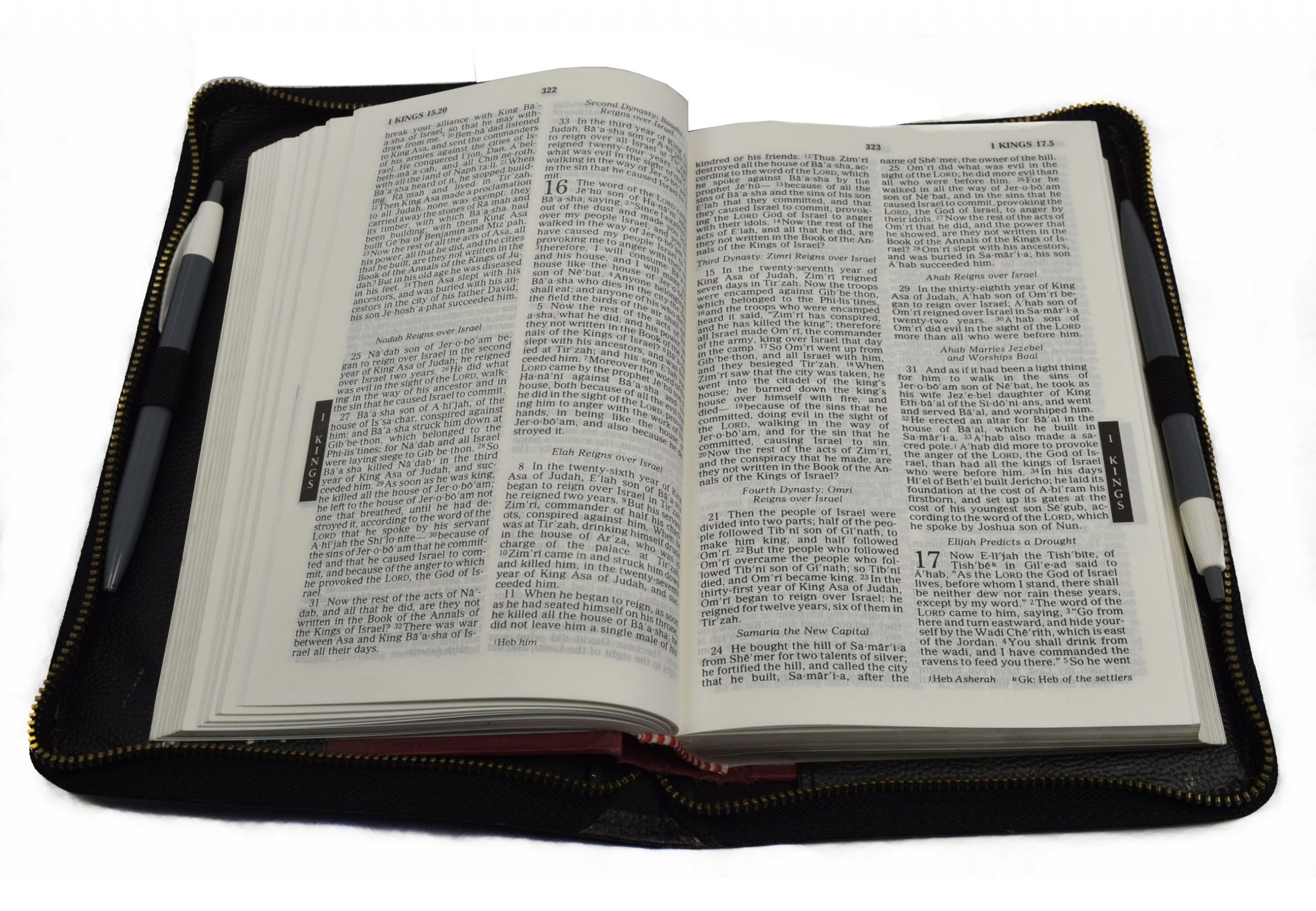 Genuine leather Bible covers with front Pocket Canthari