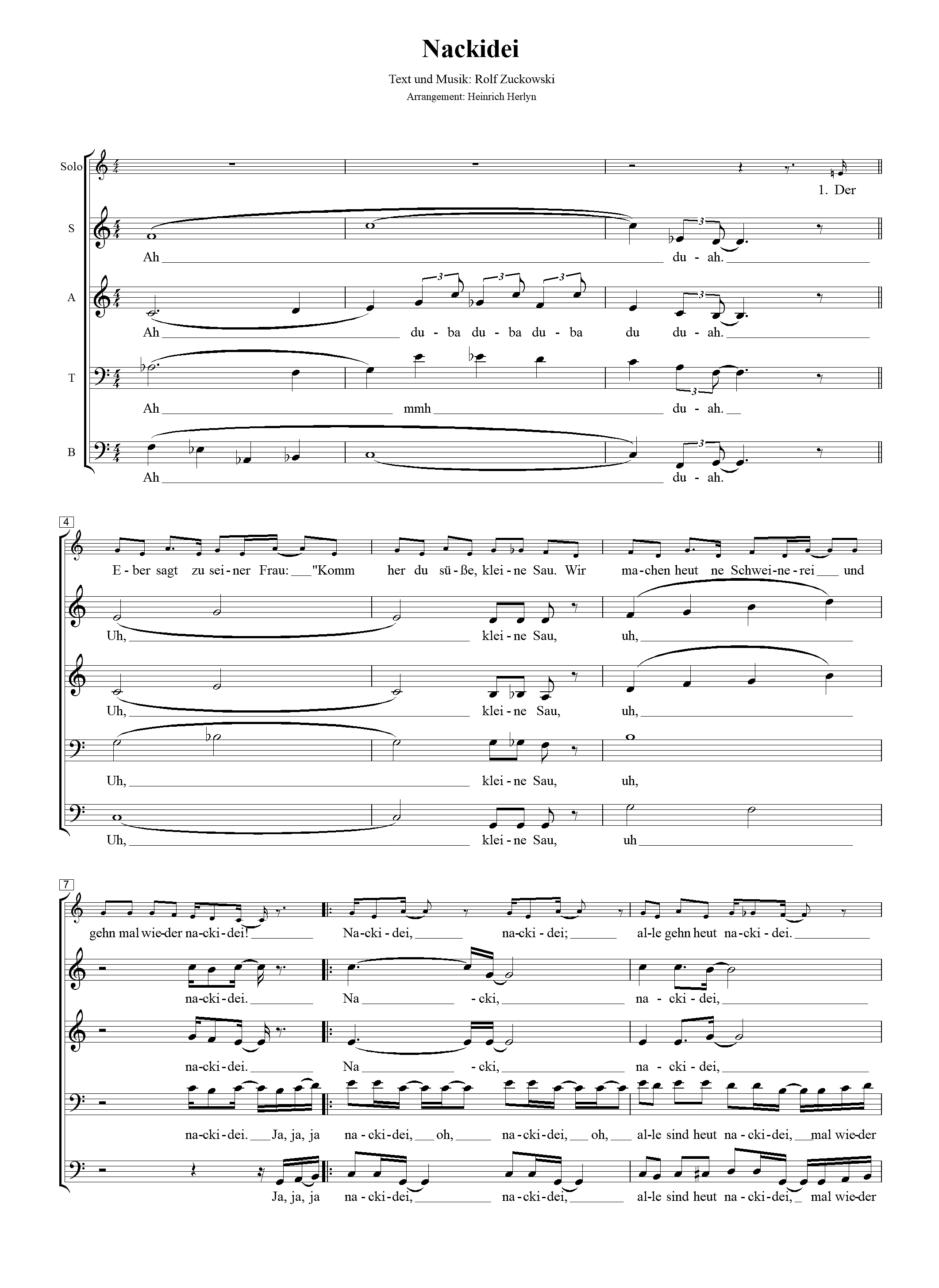 Humor Canto Chormusik