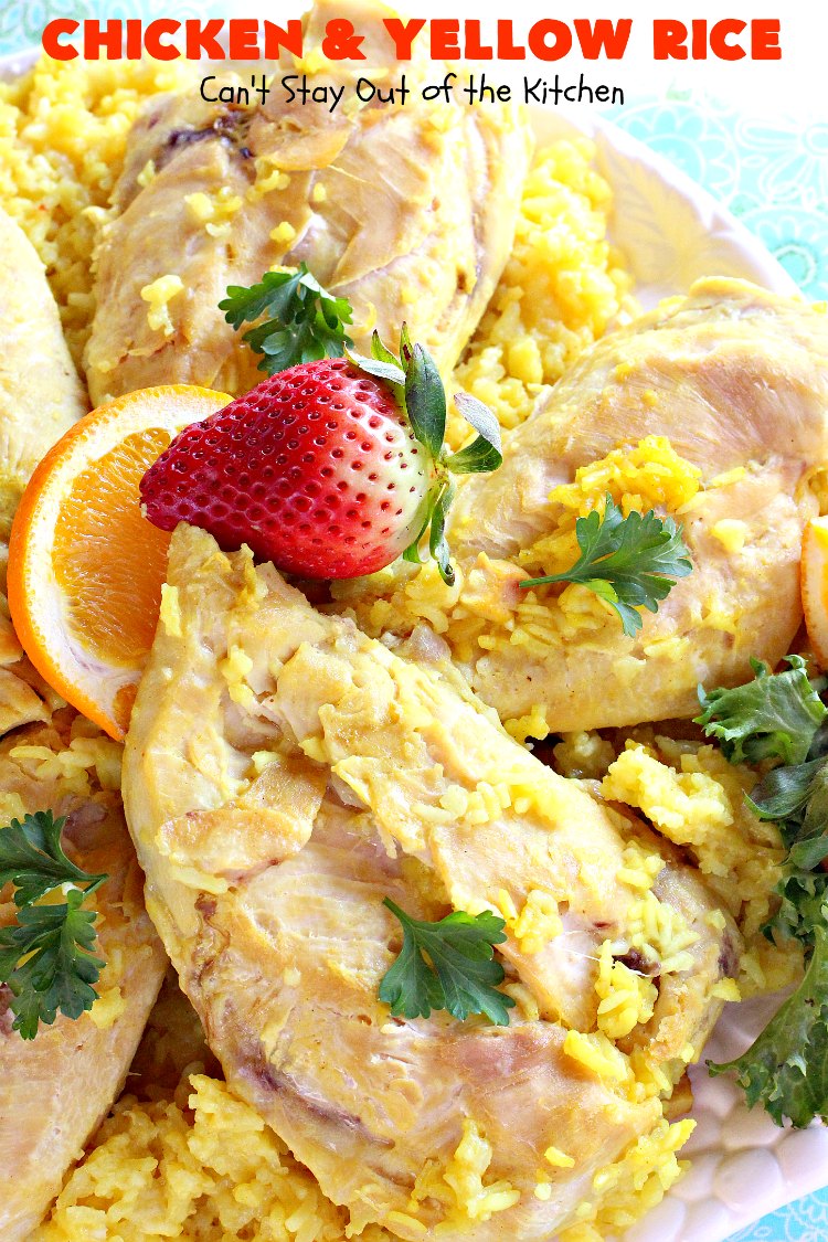 Chicken and Yellow Rice Can't Stay Out of the Kitchen
