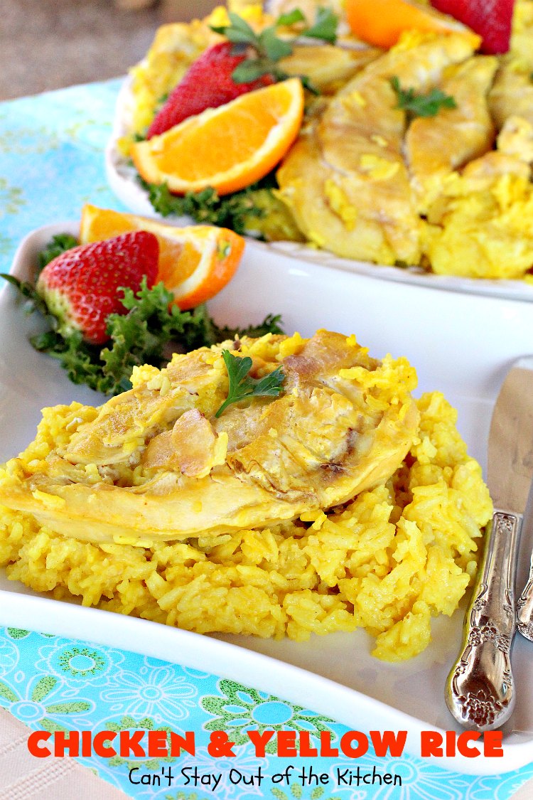 Chicken and Yellow Rice Can't Stay Out of the Kitchen